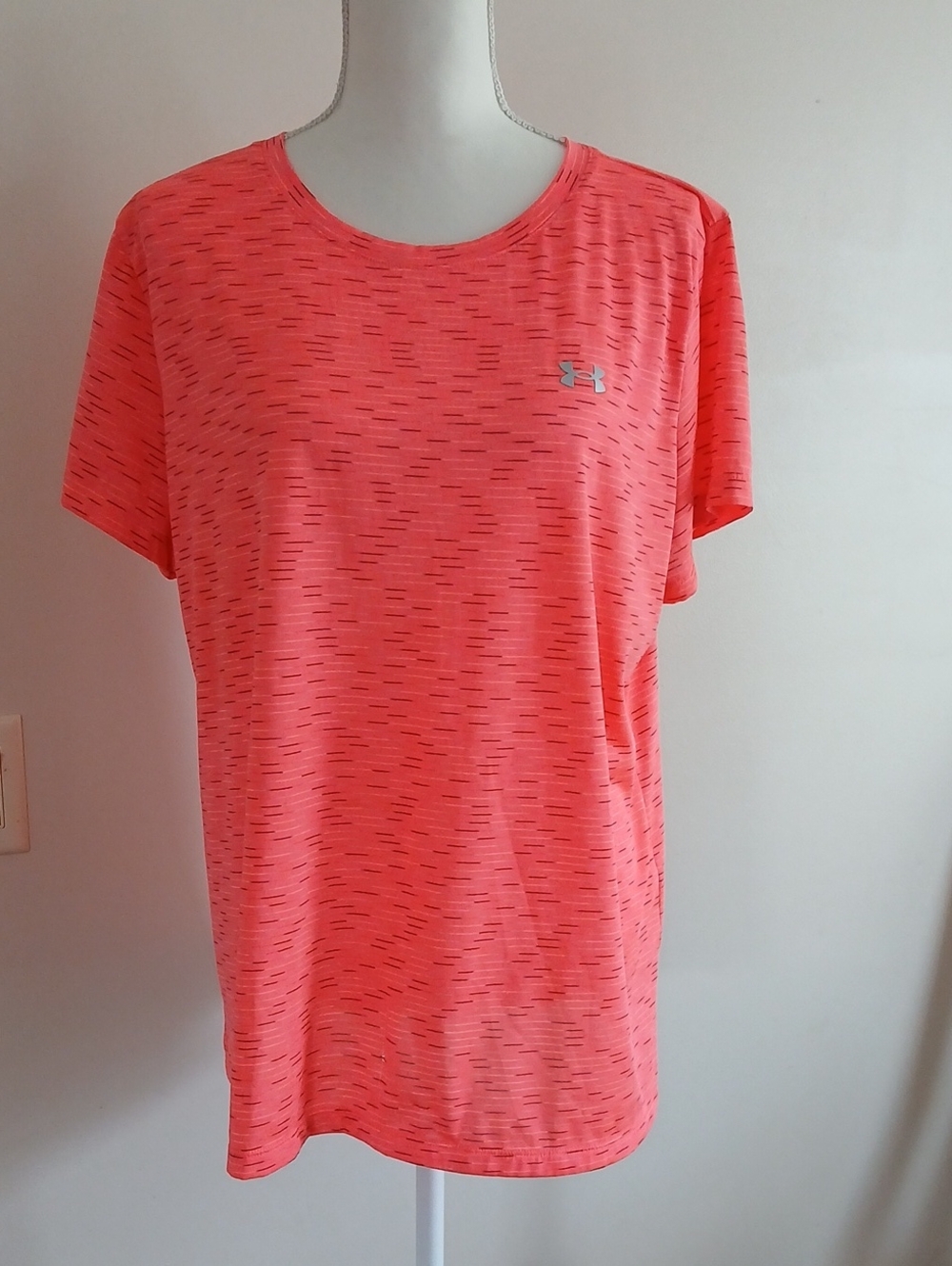 Under Armour Coral Heathered Short Sleeve Performance Tee